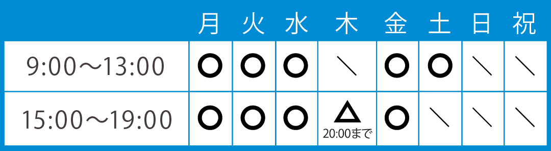 診療日表